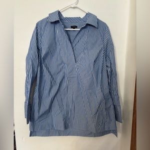 Talbots striped tunic blouse